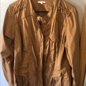 Amber/chestnut colored cotton jacket